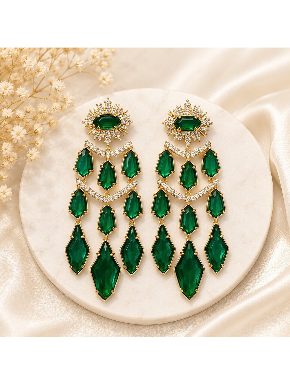 Kendra Scott Alexandria Gold Statement Earrings